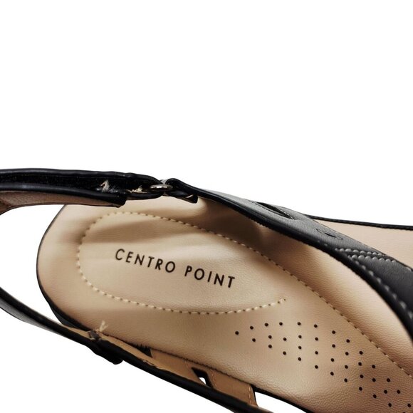 Centro Point Womens Leather Slingback Sandals With Box Size 8 - Picture 5 of 15